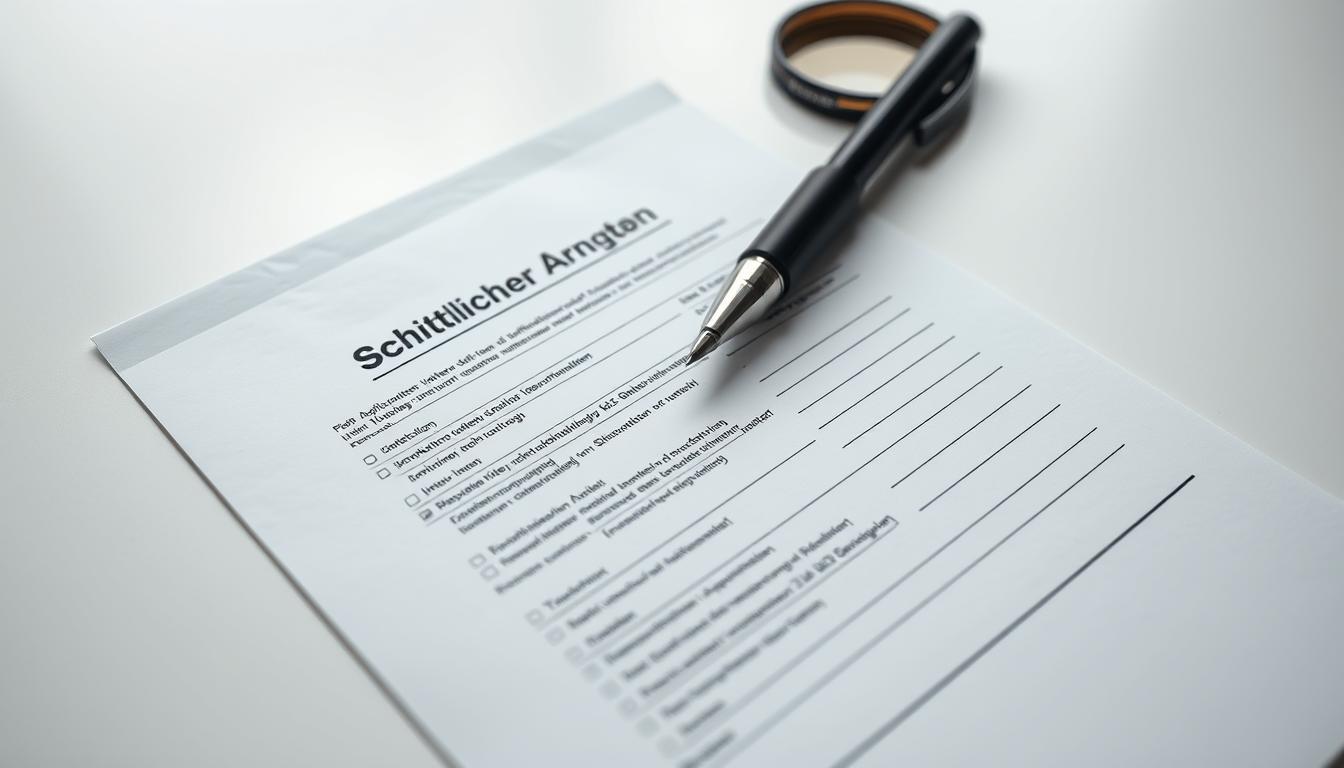schriftlicher Antrag